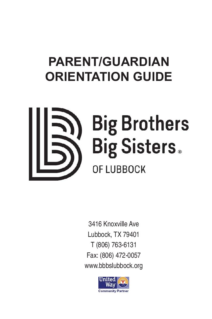 Cover of Parents' or Guardians' Resource Guide